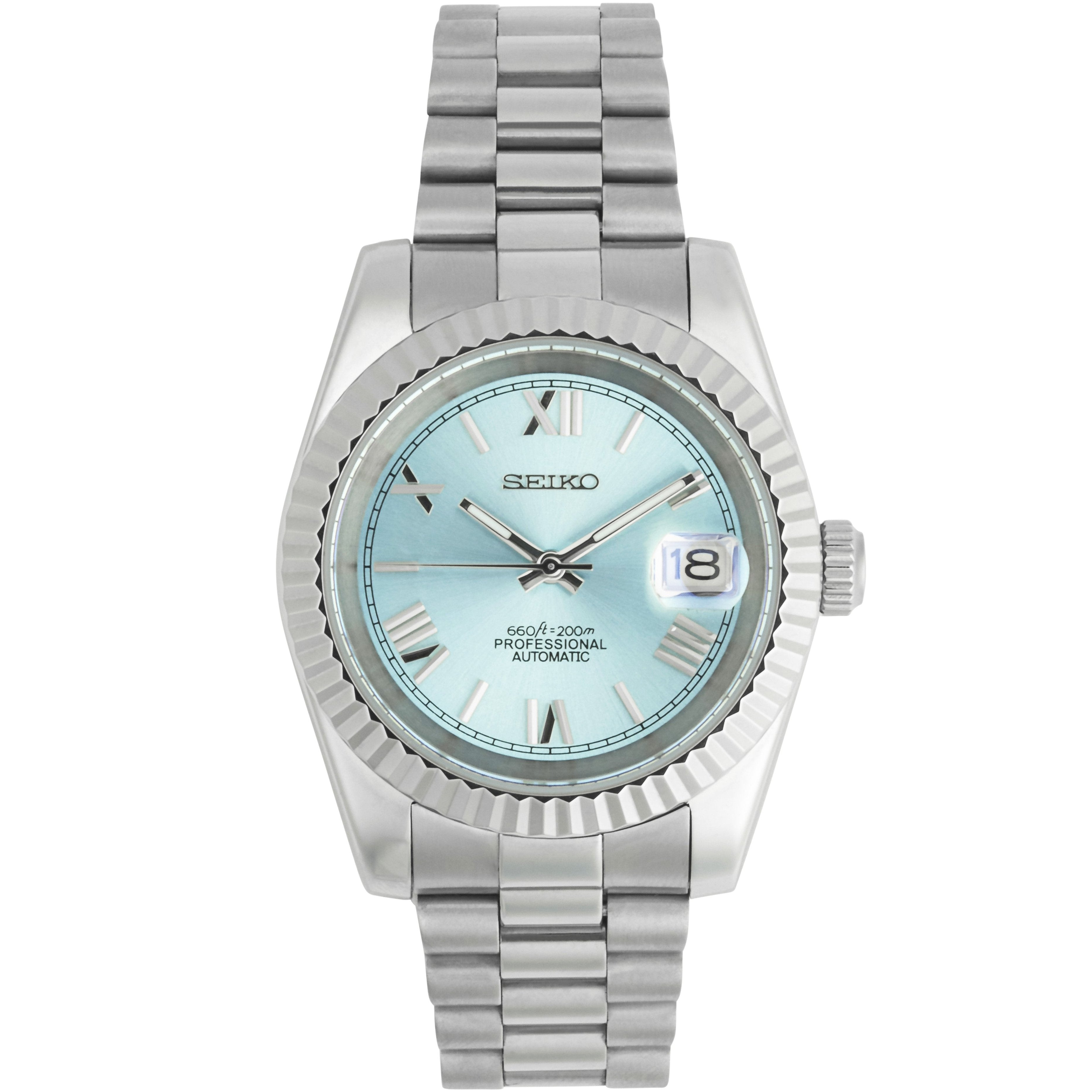 SEIKOJUST LIGHT BLUE ROMAN