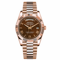 SEIKODATE ROSE GOLD CHOCOLATE ROMAN