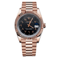 SEIKOJUST BLACK ROSE GOLD ARABIC
